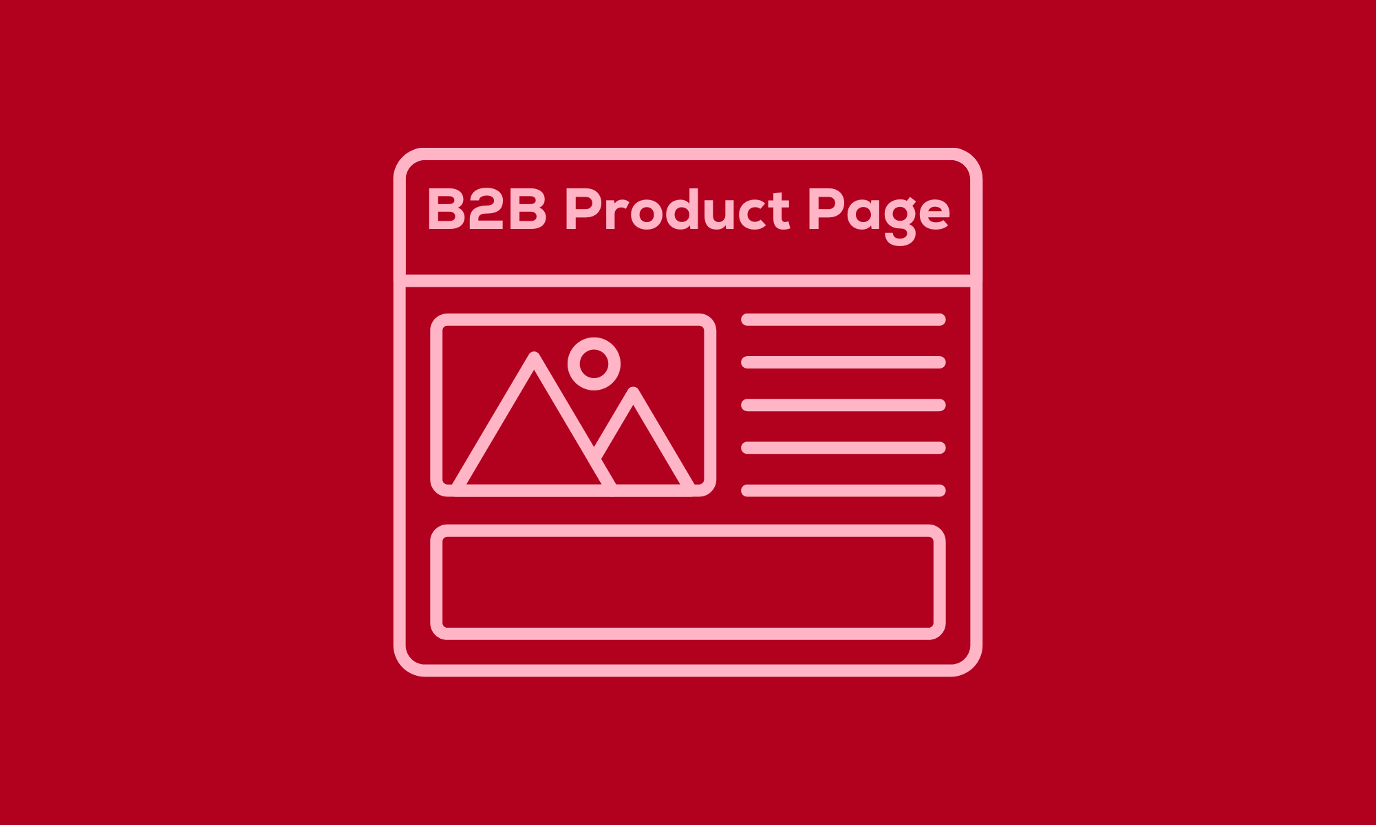 B2B product pages